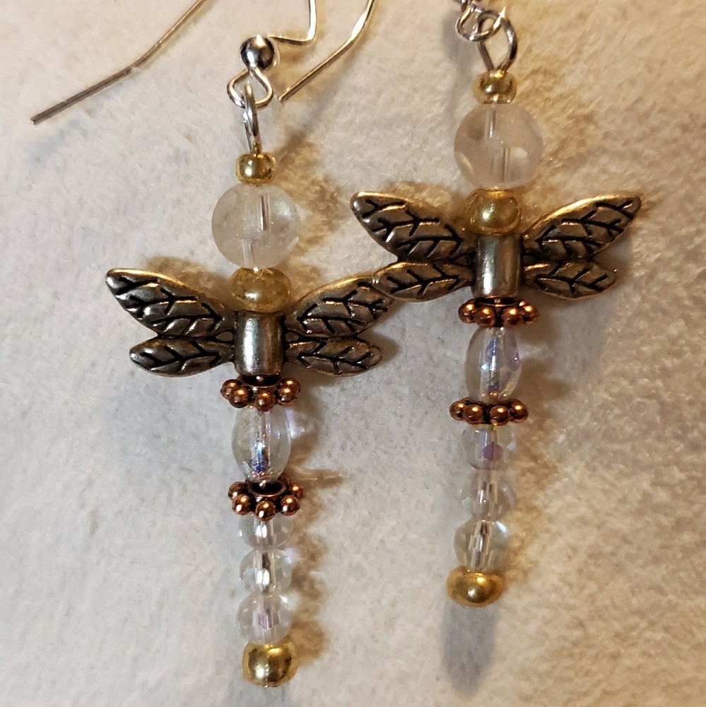Dragonfly Drop earrings